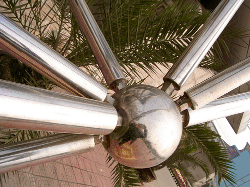 包头不锈钢螺栓球网架